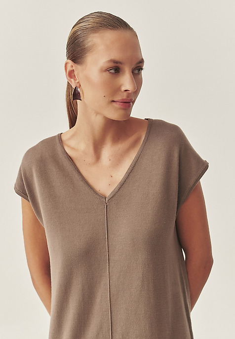 LADIES’ KNIT DRESS - ADRIA BEIGE 2