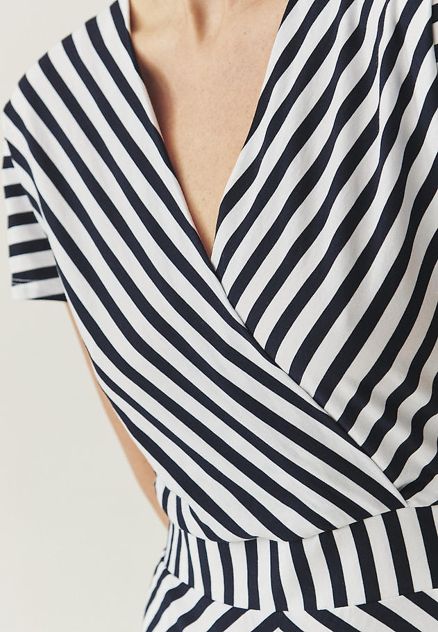 STRIPED ENVELOPE DRESS - RONARA STRIPED ENVELOPE DRESS - RONARA MULTIKOLOR 6
