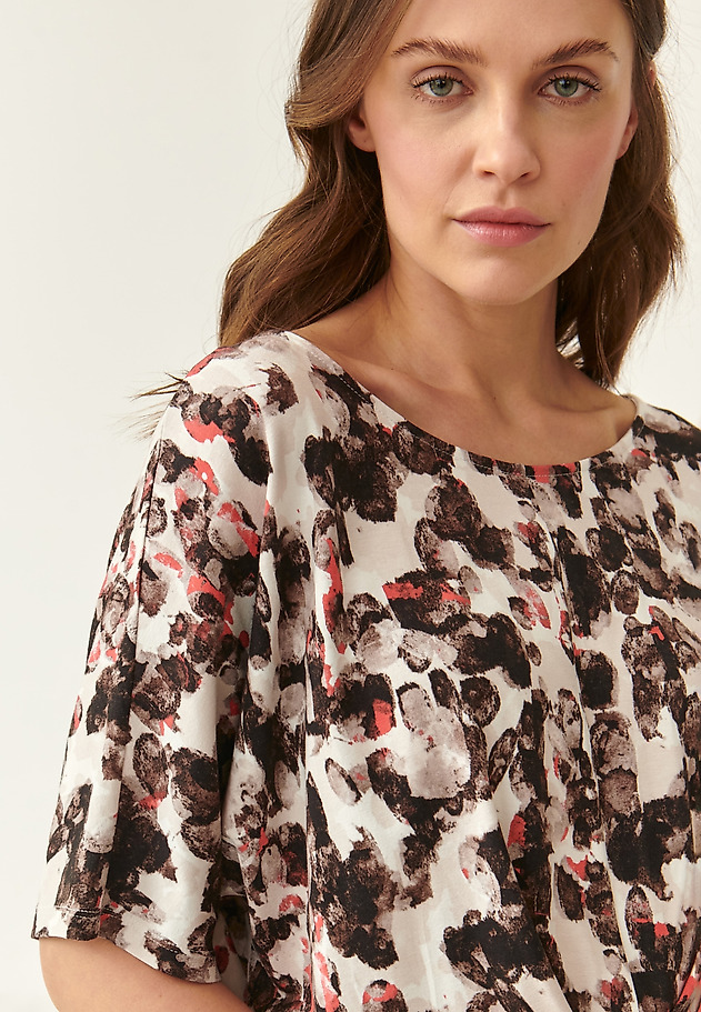 DRESS WITH WATERCOLOR PATTERN EWELO DRESS WITH WATERCOLOR PATTERN EWELO MULTIKOLOR 4