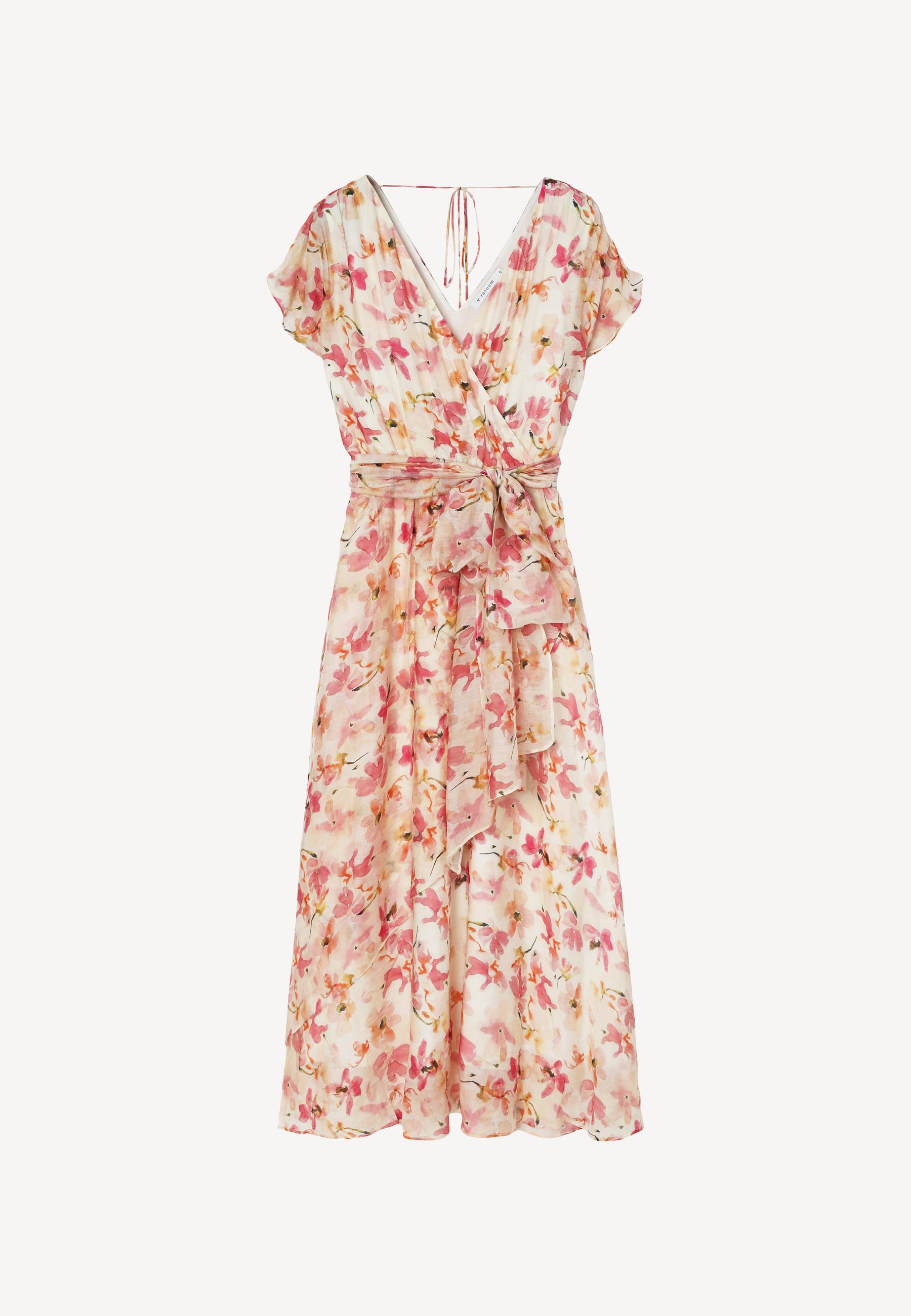 ZWIEWNA SUKIENKA W KWIATY - SALINNA MULTIKOLOR 2