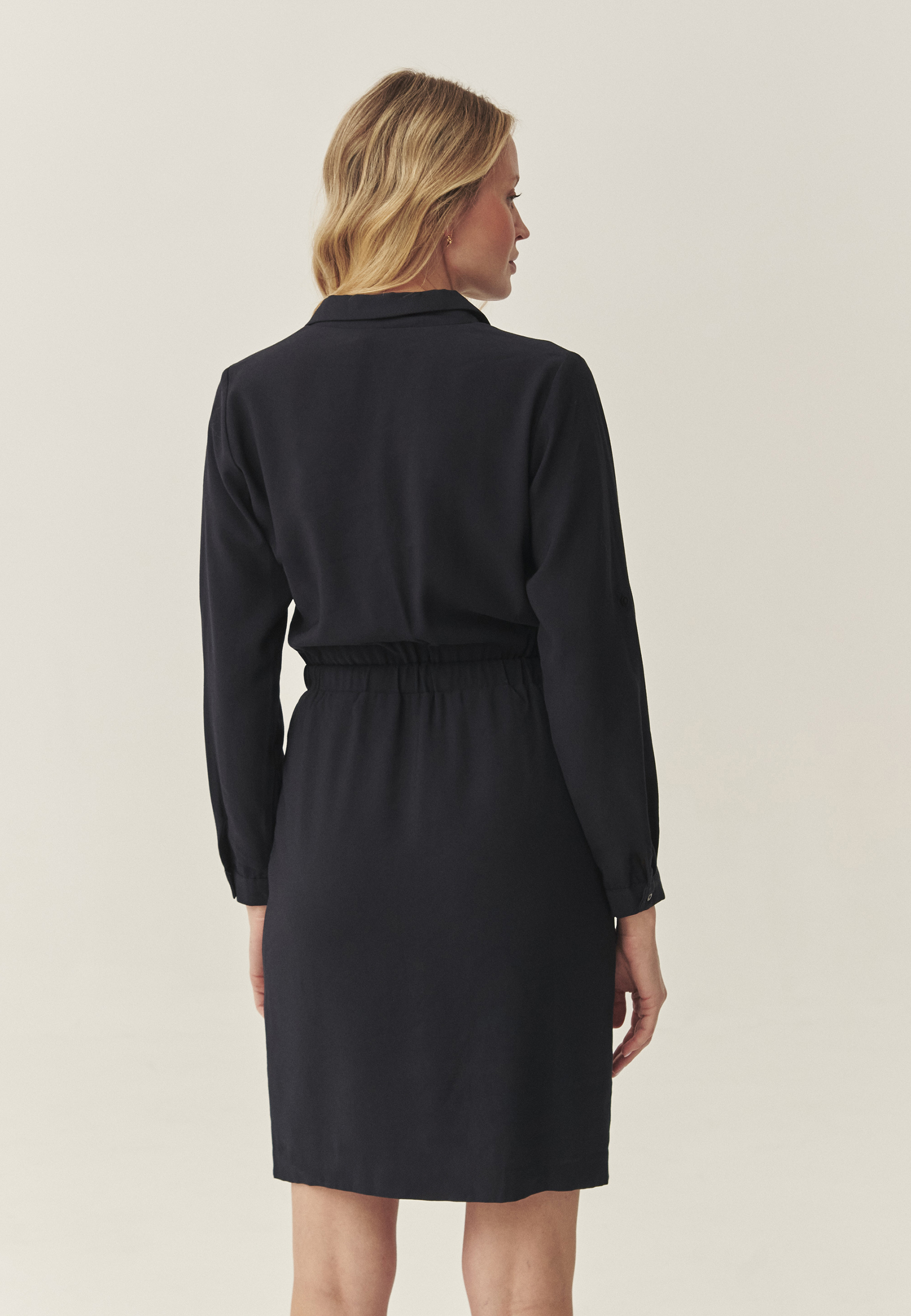 ROCHIE DIN ȚESĂTURĂ CU CROIALĂ TIP CREION - TIZANA BLEUMARIN 2