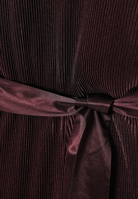 BORDOWY KOMBINEZON Z SZEROKĄ NOGAWKĄ - MILOUTI CZERWONY 2