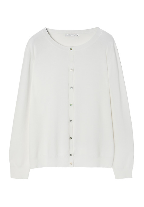 DÁMSKÝ ROZEPÍNACÍ SVETR ZE SMĚSI VISKÓZY - KONTROKO ECRU 2