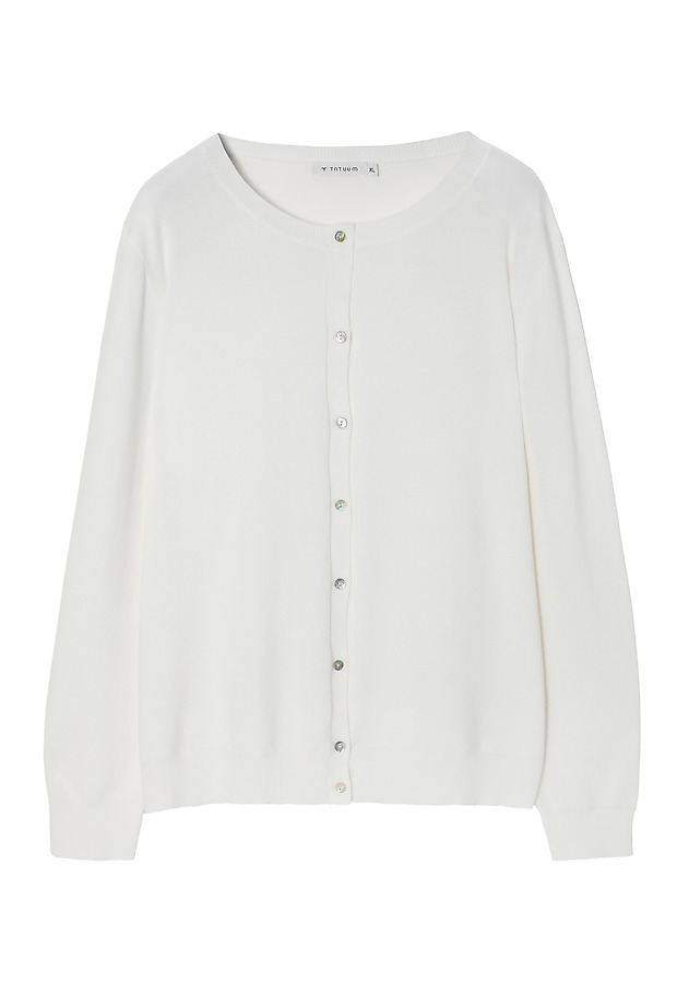 ROZPINANY SWETER DAMSKI Z MIESZANKI WISKOZOWEJ - KONTROKO ROZPINANY SWETER DAMSKI Z MIESZANKI WISKOZOWEJ - KONTROKO ECRU 6