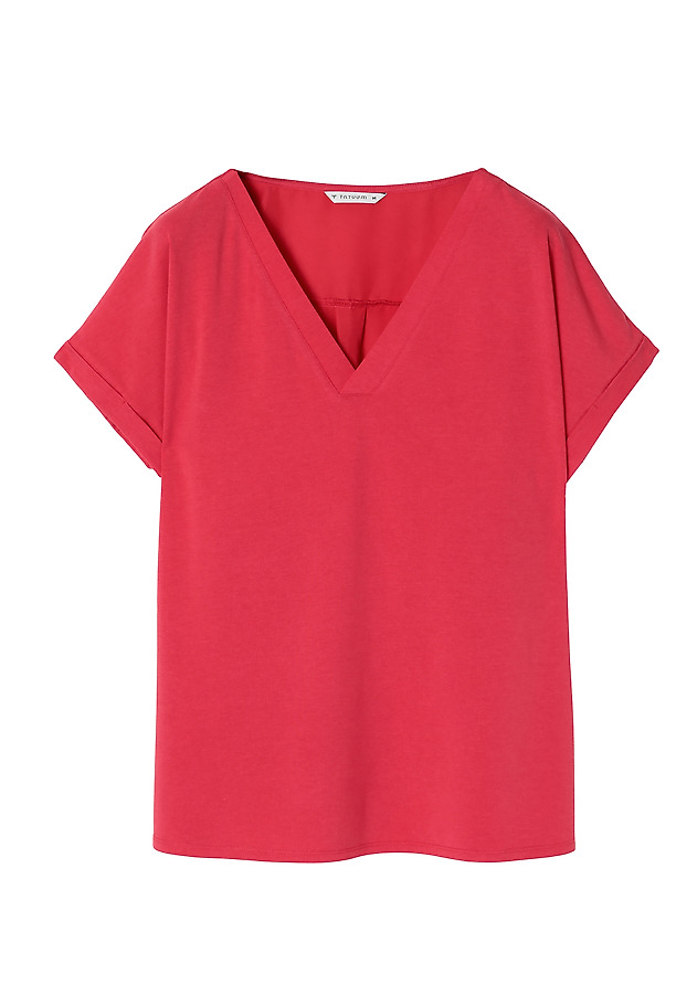 DÁMSKÁ HALENKA S KRÁTKÝM RUKÁVEM NUELA DÁMSKÁ HALENKA S KRÁTKÝM RUKÁVEM NUELA ČERVENÁ 5