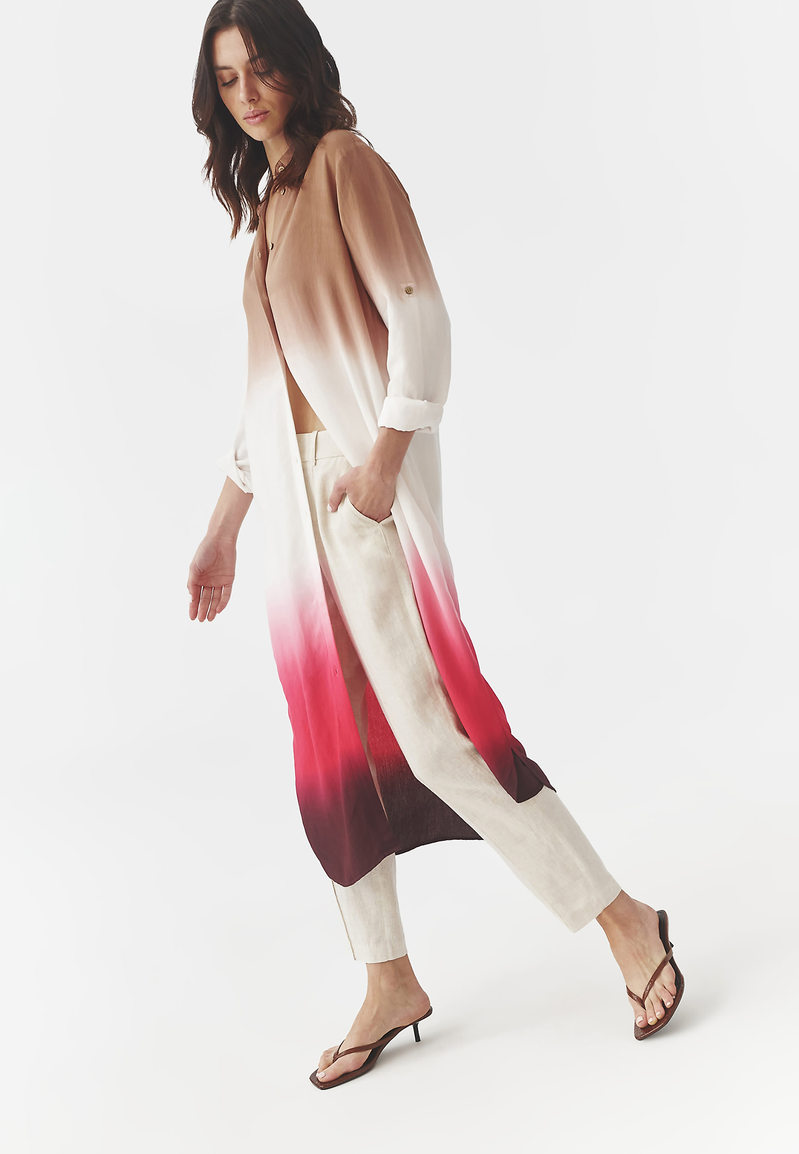 KOŠEĽOVÉ MIDI ŠATY S GRADIENTNOU POTLAČOU – MEKO KOŠEĽOVÉ MIDI ŠATY S GRADIENTNOU POTLAČOU – MEKO VIACFAREBNÝ 97312