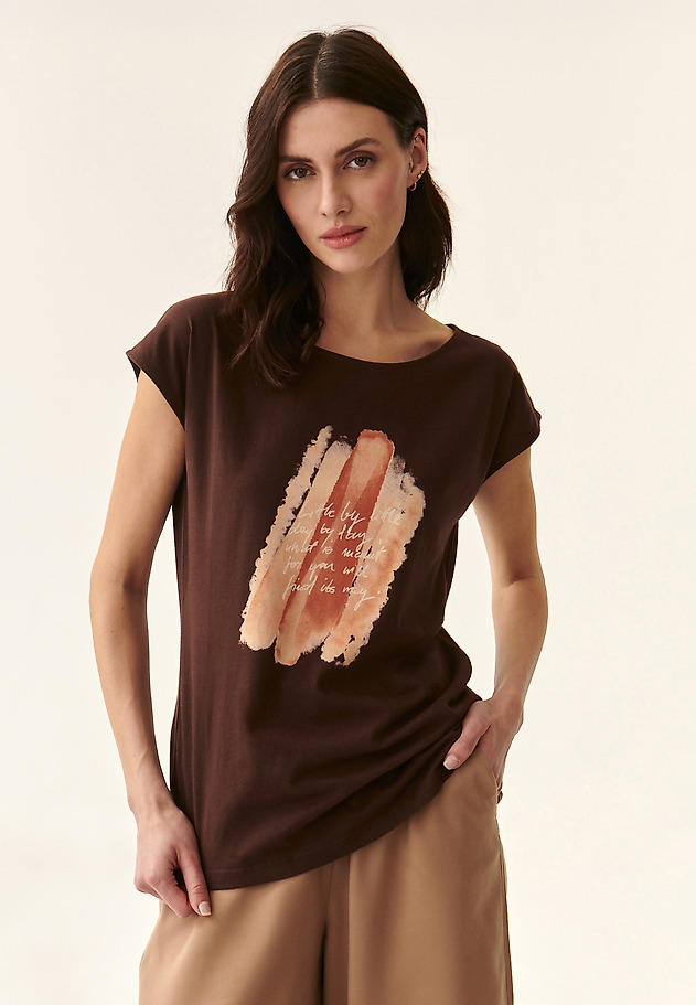 LADIES' T-SHIRT MADE FROM COTTON AMANDA LADIES' T-SHIRT MADE FROM COTTON AMANDA BROWN 1