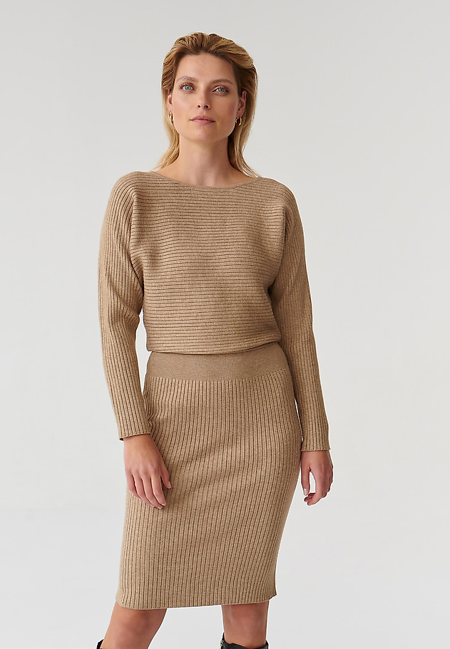 LADIES’ LONG-SLEEVED MIDI DRESS FULINA LADIES’ LONG-SLEEVED MIDI DRESS FULINA BEŻOWY 4