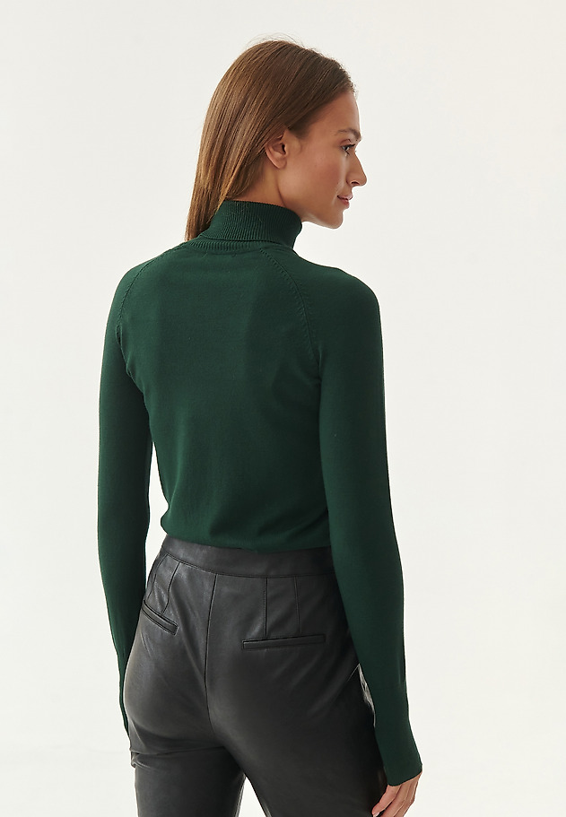SWETER DAMSKI Z GOLFEM NEKOKI 1 SWETER DAMSKI Z GOLFEM NEKOKI 1 ZIELONY 2