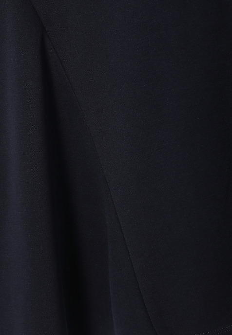 SHORT SLEEVE MIDI DRESS — ARIA 2 NAVY BLUE 2