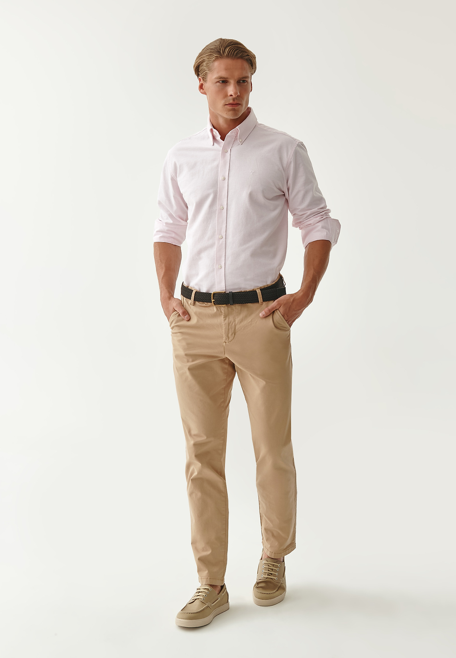 MEN'S COTTON SHIRT BELLEN CLASSIC MEN'S COTTON SHIRT BELLEN CLASSIC PINK 77355