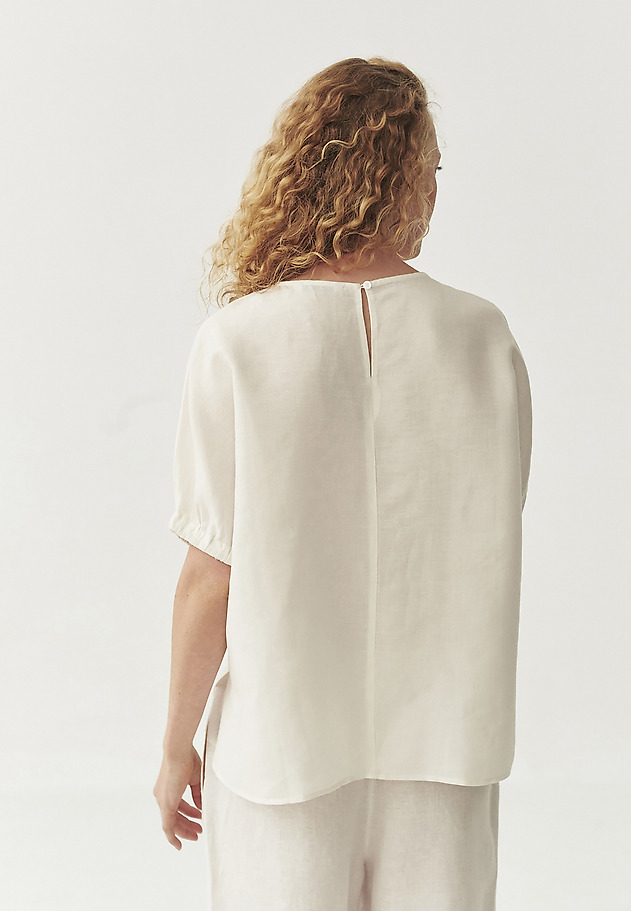 LINEN-VISCOSE BLOUSE - MALAGA LINEN-VISCOSE BLOUSE - MALAGA ECRU 3