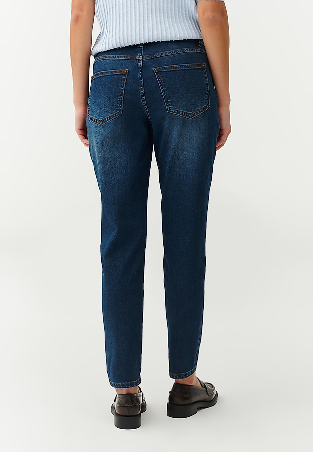 ŽENSKE JEANS HLAČE IZ DŽINSA Z OKRASNO MANŠETO - ALANO ŽENSKE JEANS HLAČE IZ DŽINSA Z OKRASNO MANŠETO - ALANO MODRA 3