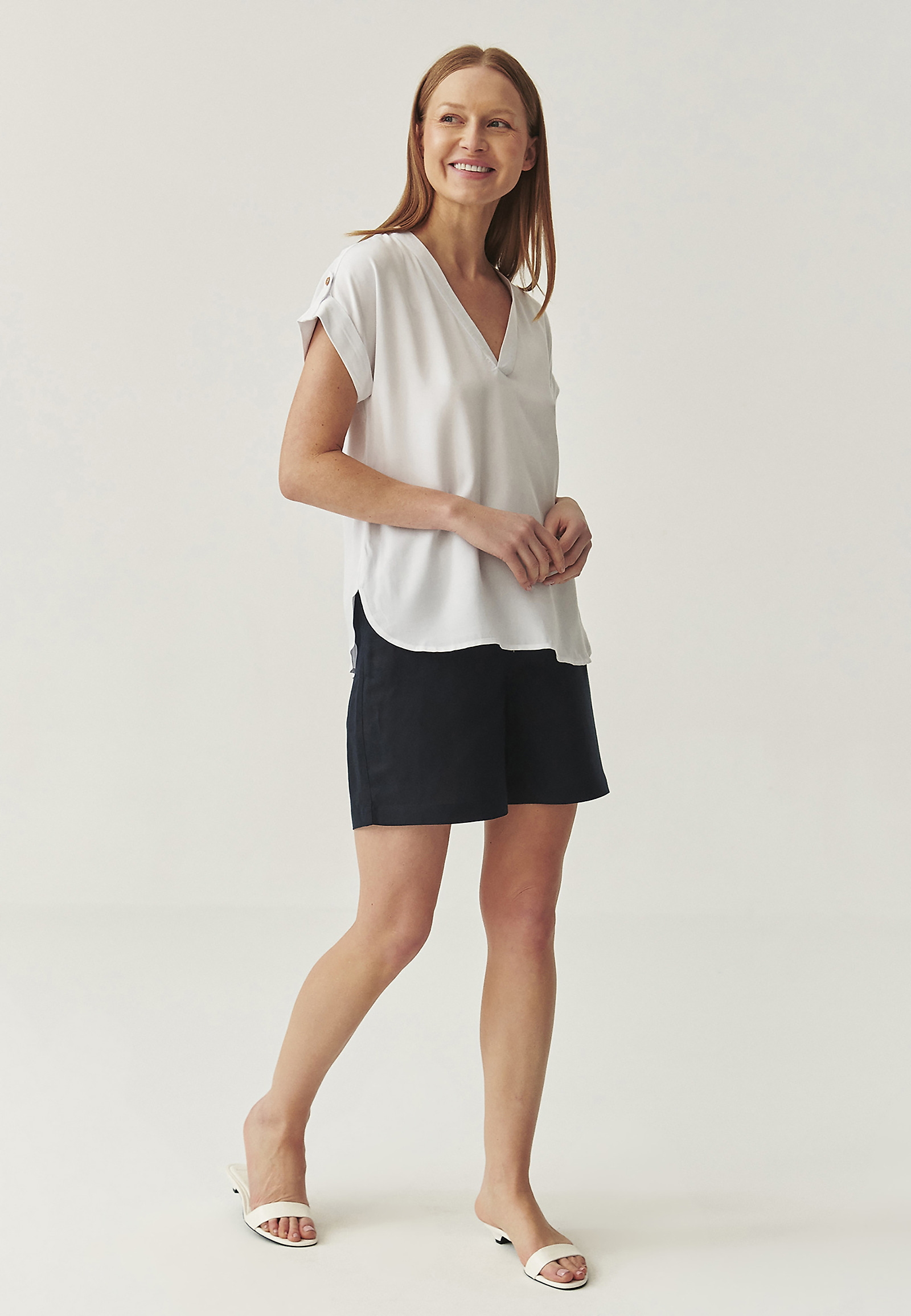 VISKOZNA BLUZA - ALEA 1 VISKOZNA BLUZA - ALEA 1 BELA 112032