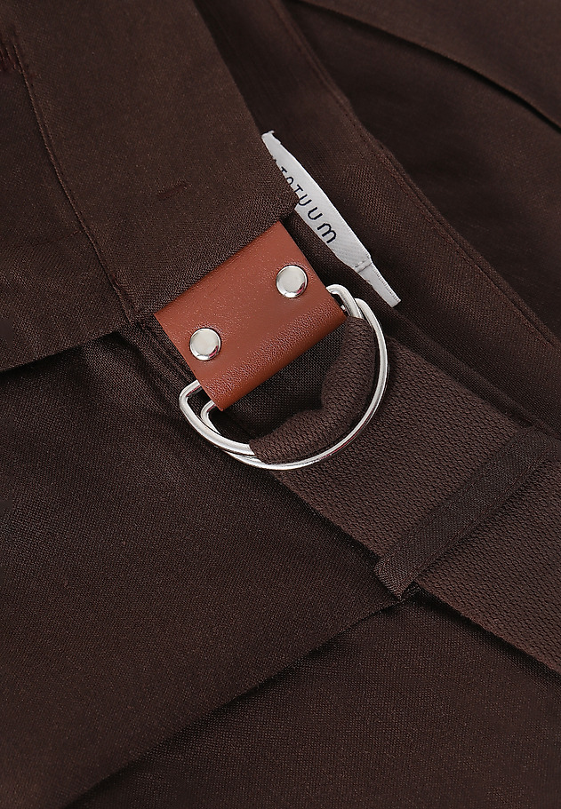 LADIES' LINEN SHORTS KOSOKO LADIES' LINEN SHORTS KOSOKO BROWN 6