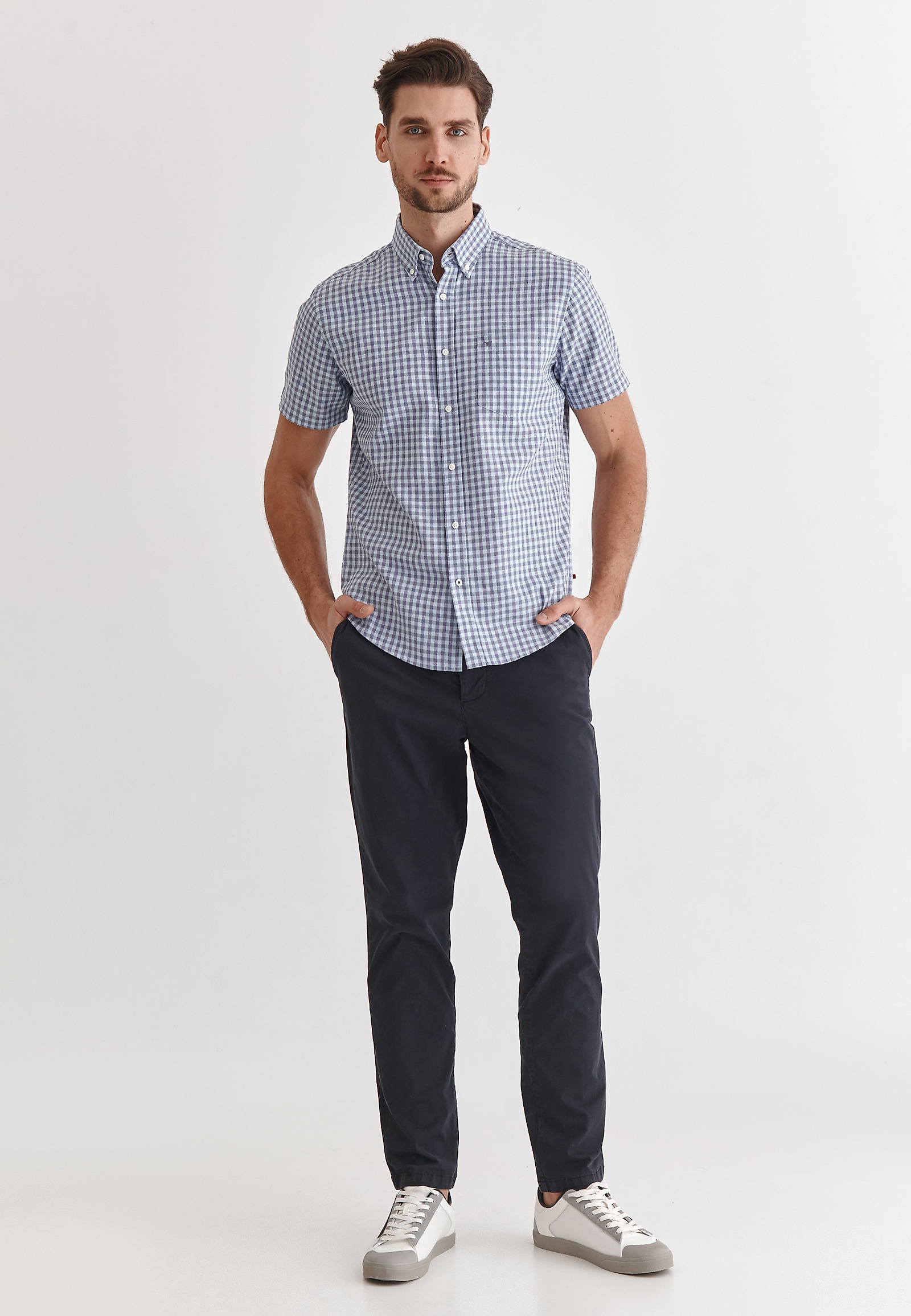 MEN'S SHORT SLEEVE SHIRT DORT 8 CLASSIC MEN'S SHORT SLEEVE SHIRT DORT 8 CLASSIC NAVY BLUE 78190