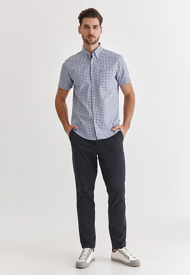 MEN'S SHORT SLEEVE SHIRT DORT 8 CLASSIC MEN'S SHORT SLEEVE SHIRT DORT 8 CLASSIC NAVY BLUE 3