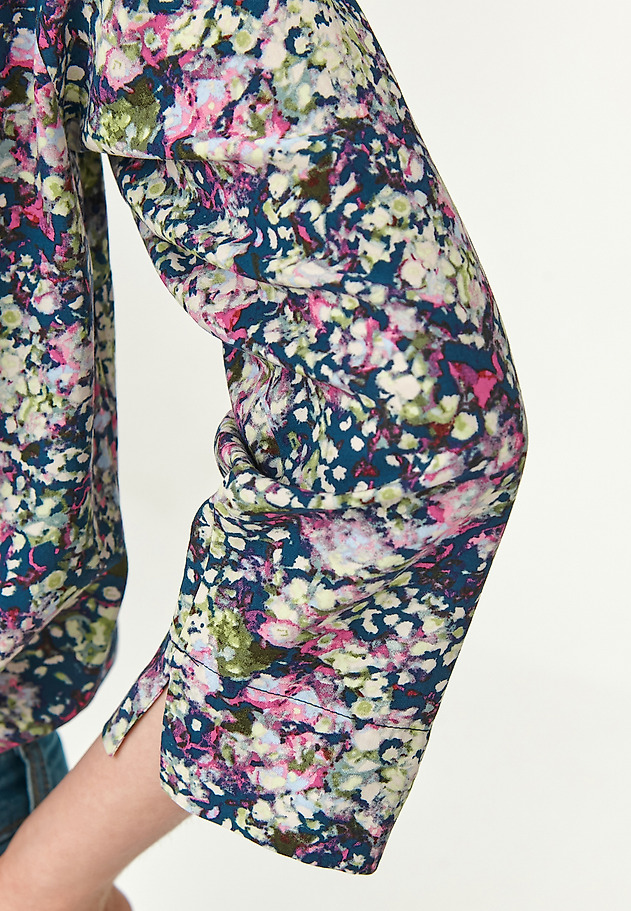 ŽENSKA CVETLIČNA BLUZA AFELIAMI ŽENSKA CVETLIČNA BLUZA AFELIAMI VEČBARVNA 4