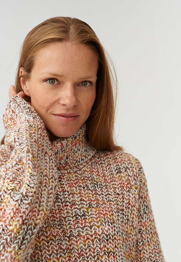 MELANŻOWY SWETER DAMSKI OVERSIZE SPINOLO MELANŻOWY SWETER DAMSKI OVERSIZE SPINOLO MULTIKOLOR 5