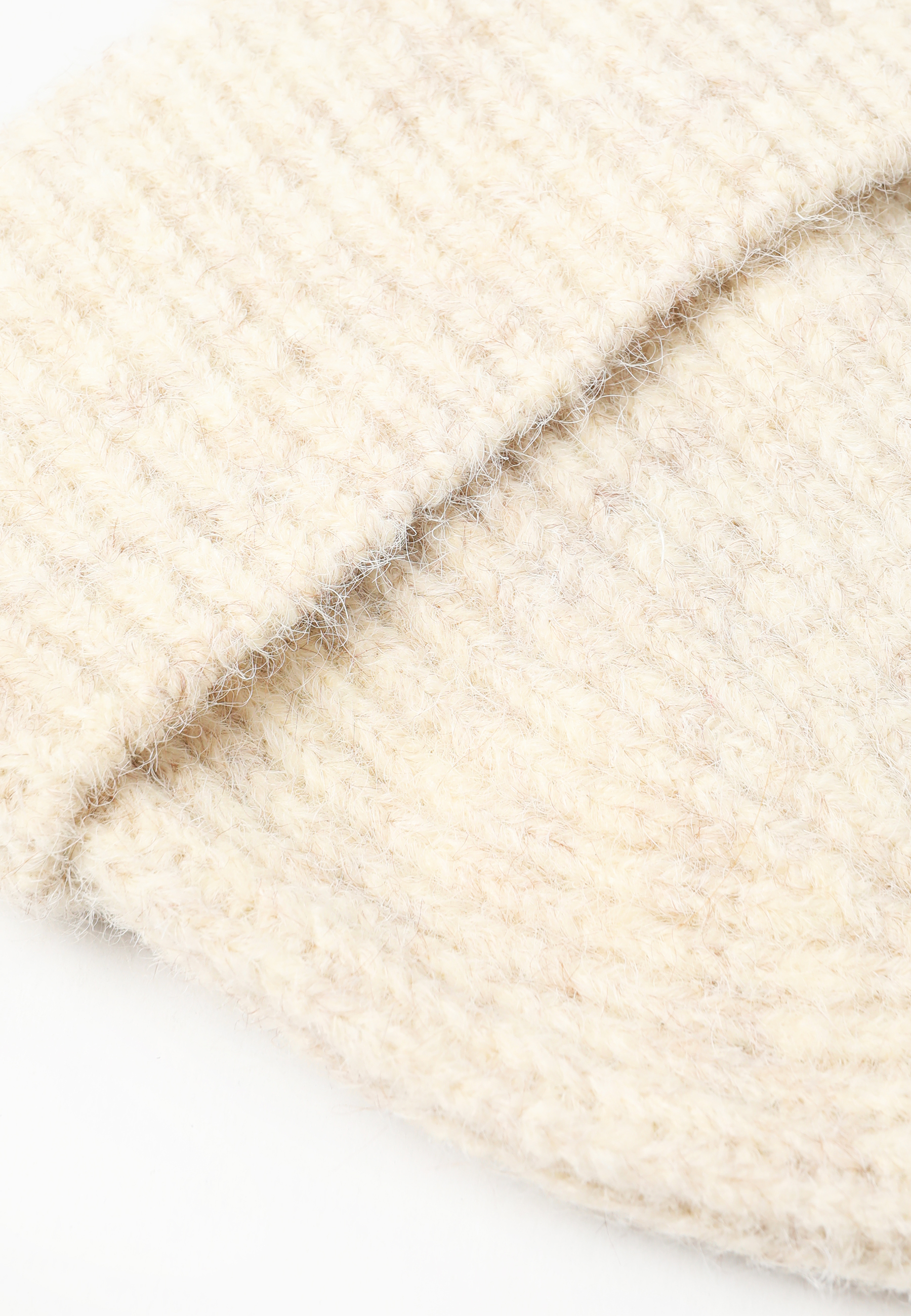 CZAPKA Z DOMIESZKĄ WEŁNY - STORI ECRU 2