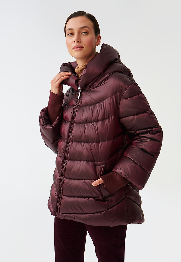 LADIES’ PADDED JACKET WITH HOOD EMIKIA LADIES’ PADDED JACKET WITH HOOD EMIKIA CZERWONY 1
