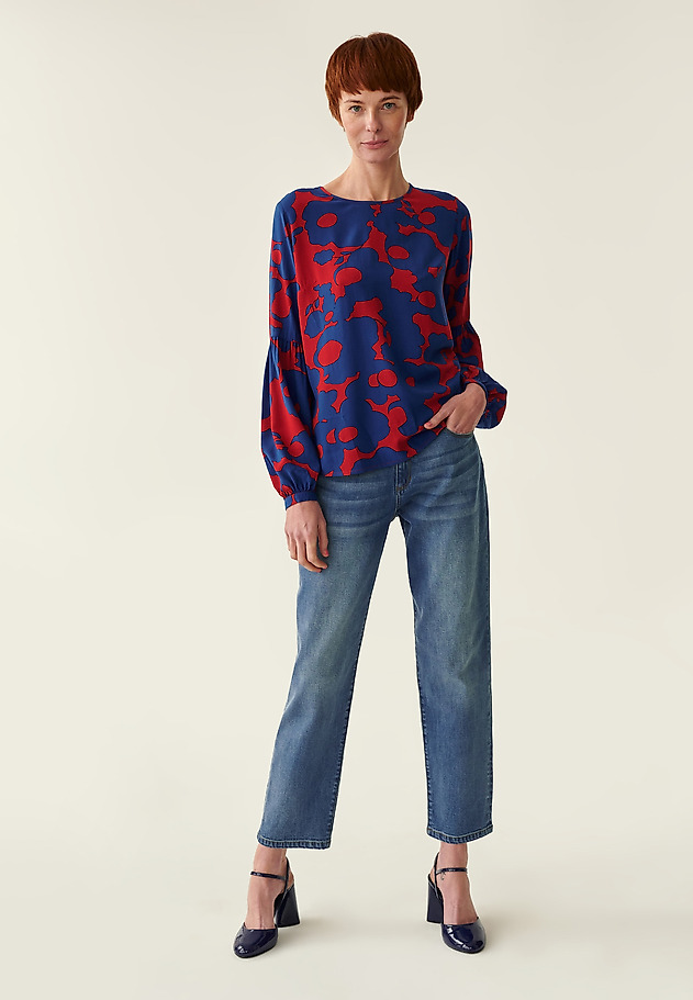 LOOSE PRINTED BLOUSE MONKINA 1 LOOSE PRINTED BLOUSE MONKINA 1 MULTICOLOR 2