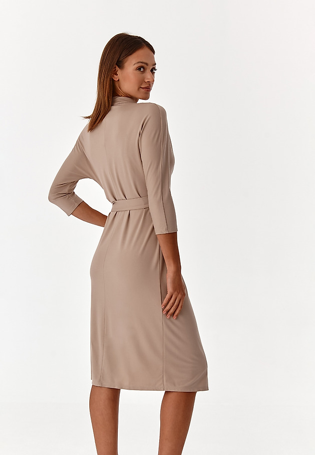 LADIES' DRESS WITH TIE MIROKO LADIES' DRESS WITH TIE MIROKO BEIGE 2
