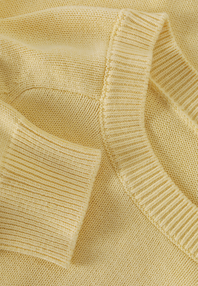 SWETER Z PRZĘDZY BAWEŁNIANO-WISKOZOWEJ — IVY SWETER Z PRZĘDZY BAWEŁNIANO-WISKOZOWEJ — IVY ŻÓŁTY 10