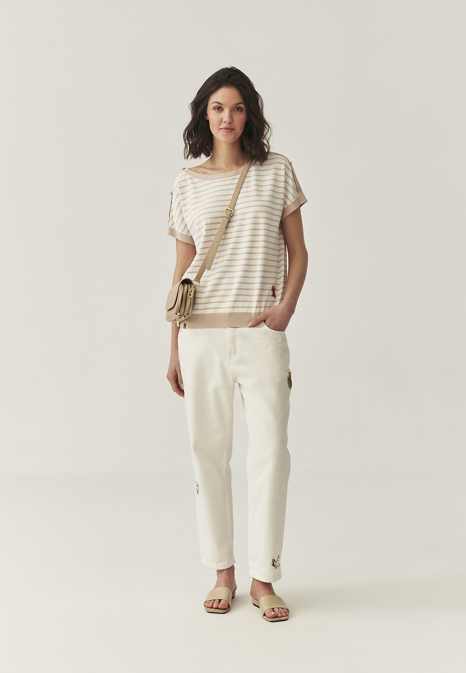 BLUZA IZ VISKOZNE PREJE - IMILA BLUZA IZ VISKOZNE PREJE - IMILA ECRU 110574