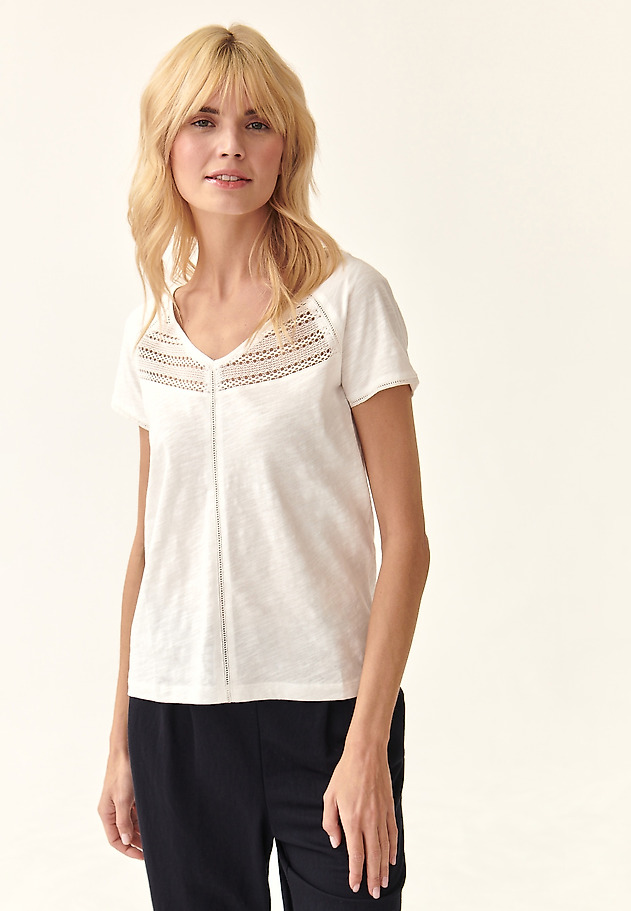 HALENKA S PROLAMOVANÝMI VSADKAMI AGDA HALENKA S PROLAMOVANÝMI VSADKAMI AGDA ECRU 1