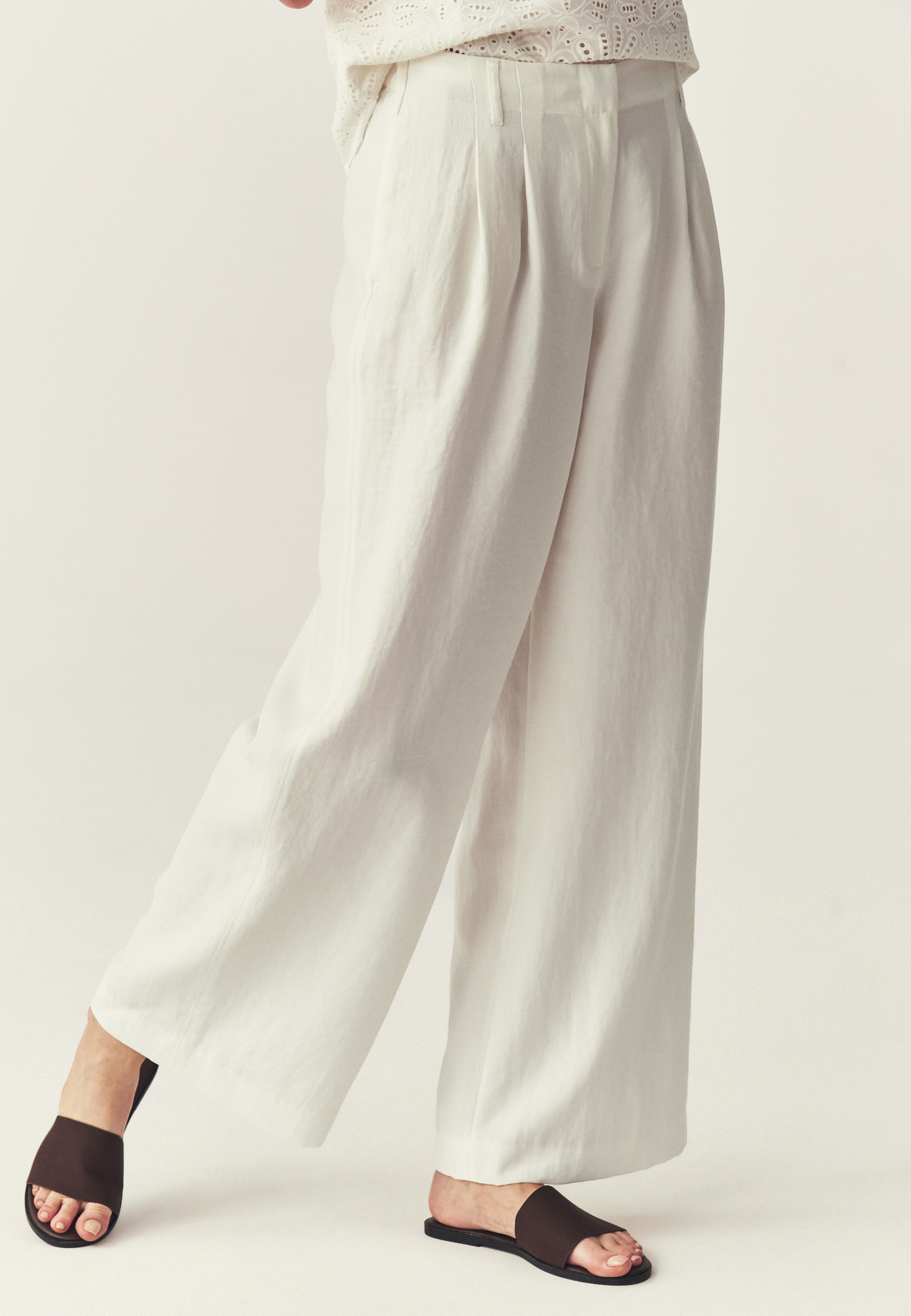 TKANINOWE SPODNIE Z WISKOZĄ - ZAROKINE 1