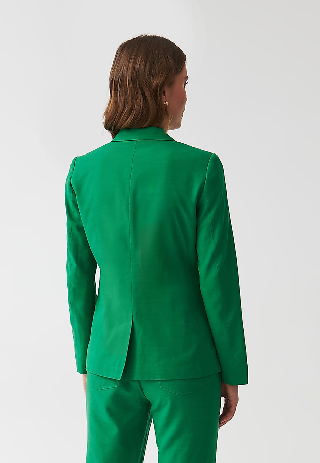 LADIES’ SINGLE-BREASTED BLAZER WITH LINING - AMALFINA 1 LADIES’ SINGLE-BREASTED BLAZER WITH LINING - AMALFINA 1 ZIELONY 4