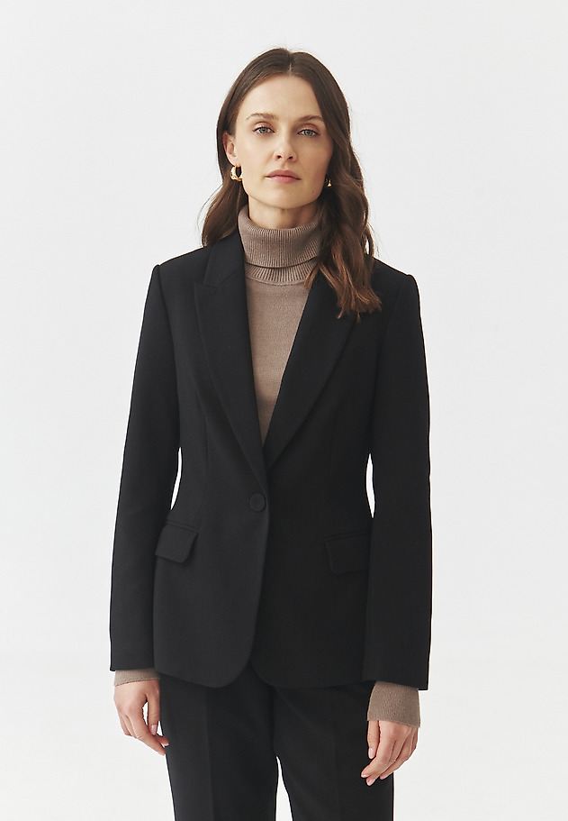 BLACK WAIST BLAZER — LAMIA 1 BLACK WAIST BLAZER — LAMIA 1 CZARNY 5