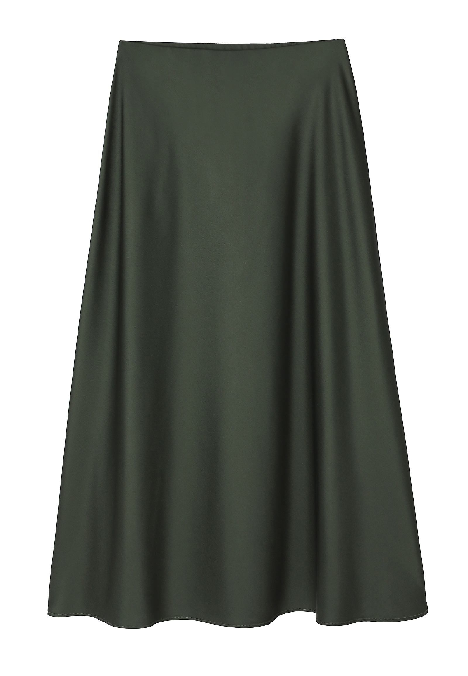 SATIN MIDI SKIRT - SATINI 7 SATIN MIDI SKIRT - SATINI 7 GREEN 115754