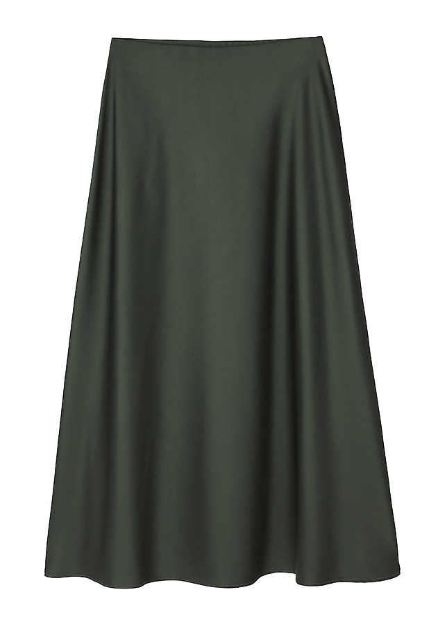 SATIN MIDI SKIRT - SATINI 7 SATIN MIDI SKIRT - SATINI 7 GREEN 4