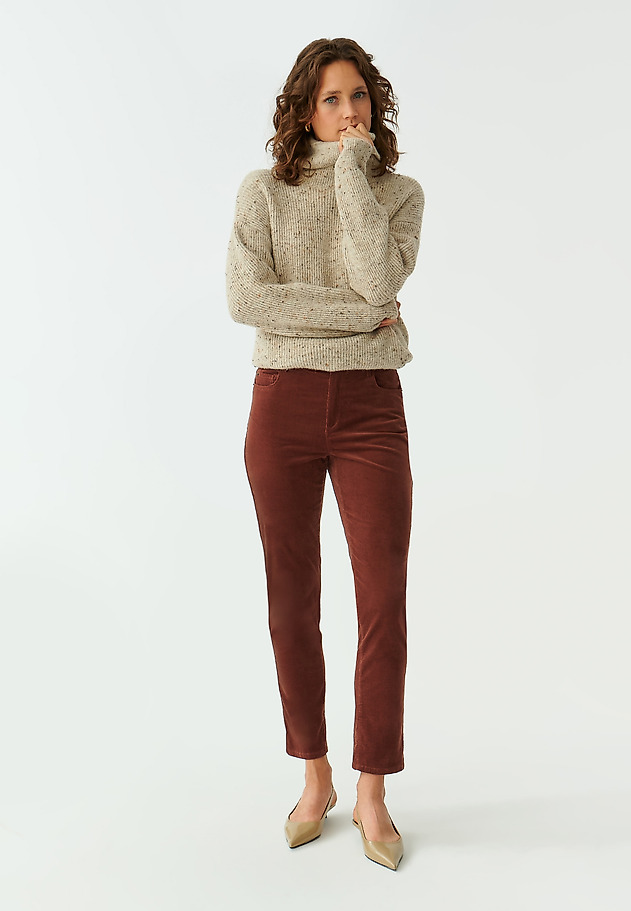 LADIES’ CORDUROY TROUSERS ZORIA LADIES’ CORDUROY TROUSERS ZORIA BRĄZOWY 1