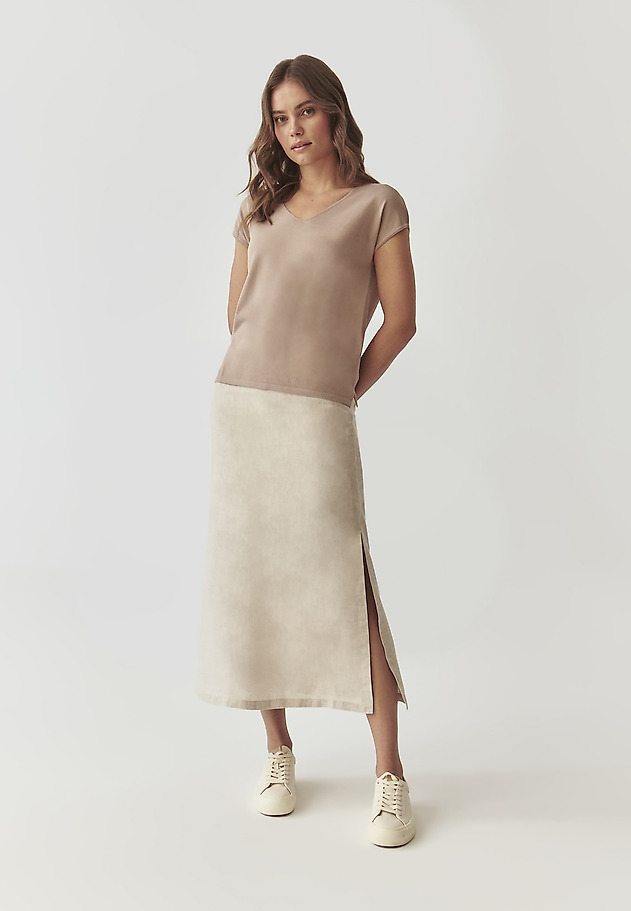 ŽENSKA PLETENA BLUZA BREZ ROKAVOV - ESTERE ŽENSKA PLETENA BLUZA BREZ ROKAVOV - ESTERE BEŽ 2