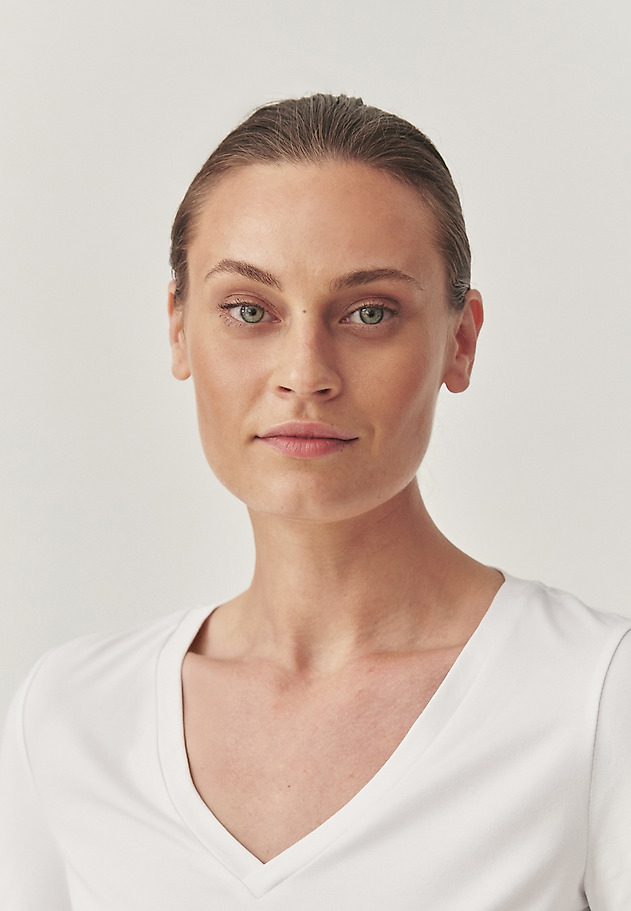LÉGIES PÓLÓ PAMUT ÉS MODÁL ANYAGBÓL - LISA LÉGIES PÓLÓ PAMUT ÉS MODÁL ANYAGBÓL - LISA FEHÉR 3