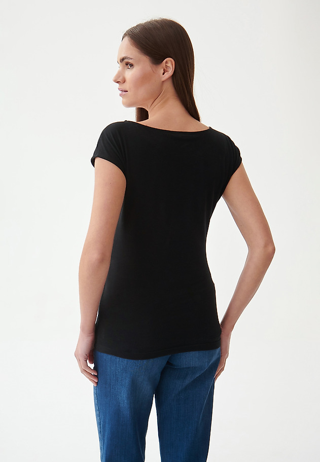 T-SHIRT DAMSKI Z NADRUKIEM AMANDA T-SHIRT DAMSKI Z NADRUKIEM AMANDA CZARNY 3
