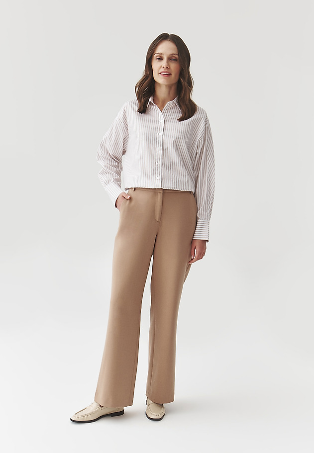 WIDE-LEG TROUSERS — TIARO WIDE-LEG TROUSERS — TIARO BEŻOWY 4