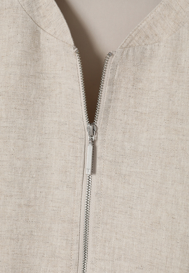 WOVEN FLAY-COTTON BOMBER — ETIA WOVEN FLAY-COTTON BOMBER — ETIA BEIGE 9