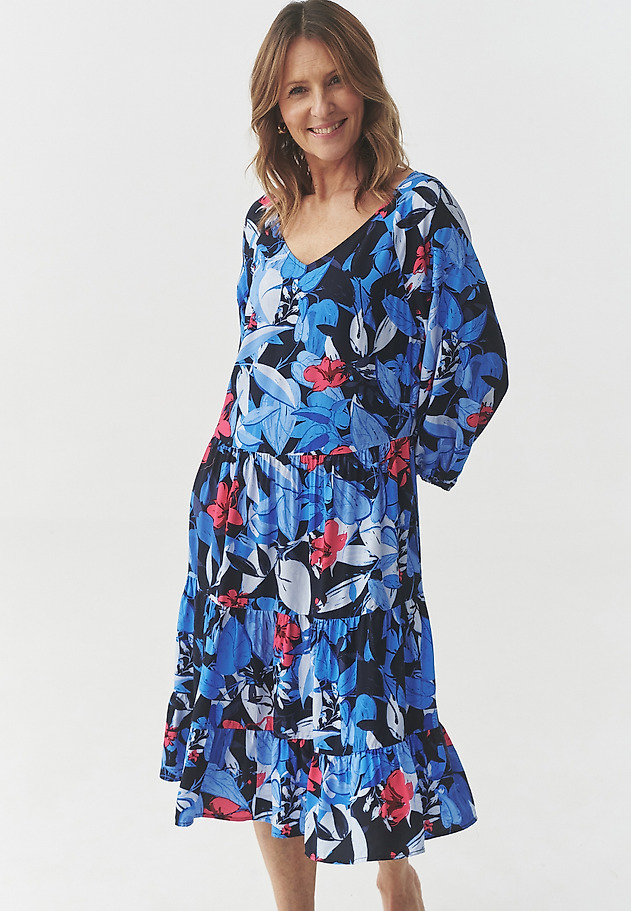 VISCOSE PATTERNED DRESS - SARNA 1 VISCOSE PATTERNED DRESS - SARNA 1 MULTIKOLOR 5