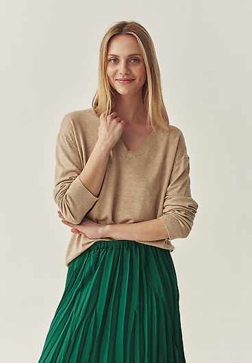 FITTED JUMPER WITH WOOL -TESS FITTED JUMPER WITH WOOL -TESS