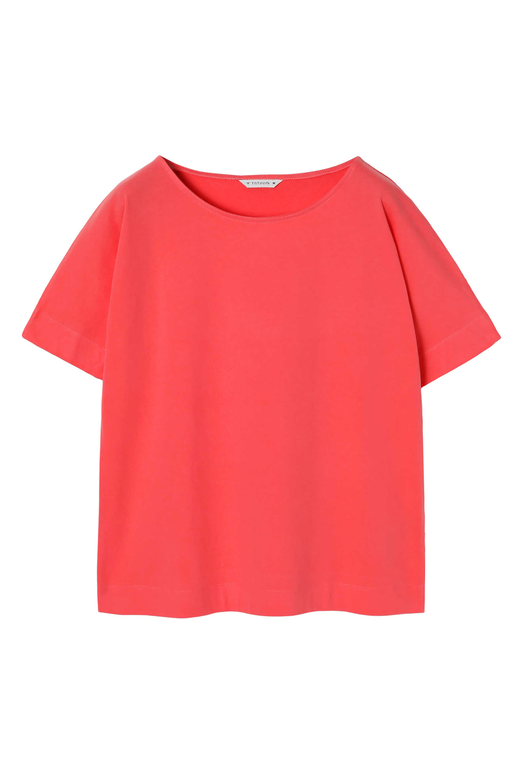 DÁMSKÉ BAVLNĚNÉ TRIČKO S KRÁTKÝM RUKÁVEM A KIMONOVÝMI RUKÁVY - LALI ČERVENÁ 2