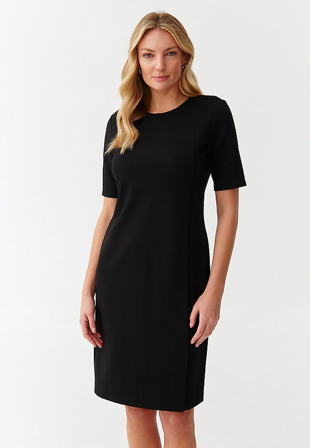 LADIES’ PENCIL DRESS WITH DECORATIVE SLIT - KIO LADIES’ PENCIL DRESS WITH DECORATIVE SLIT - KIO BLACK 3