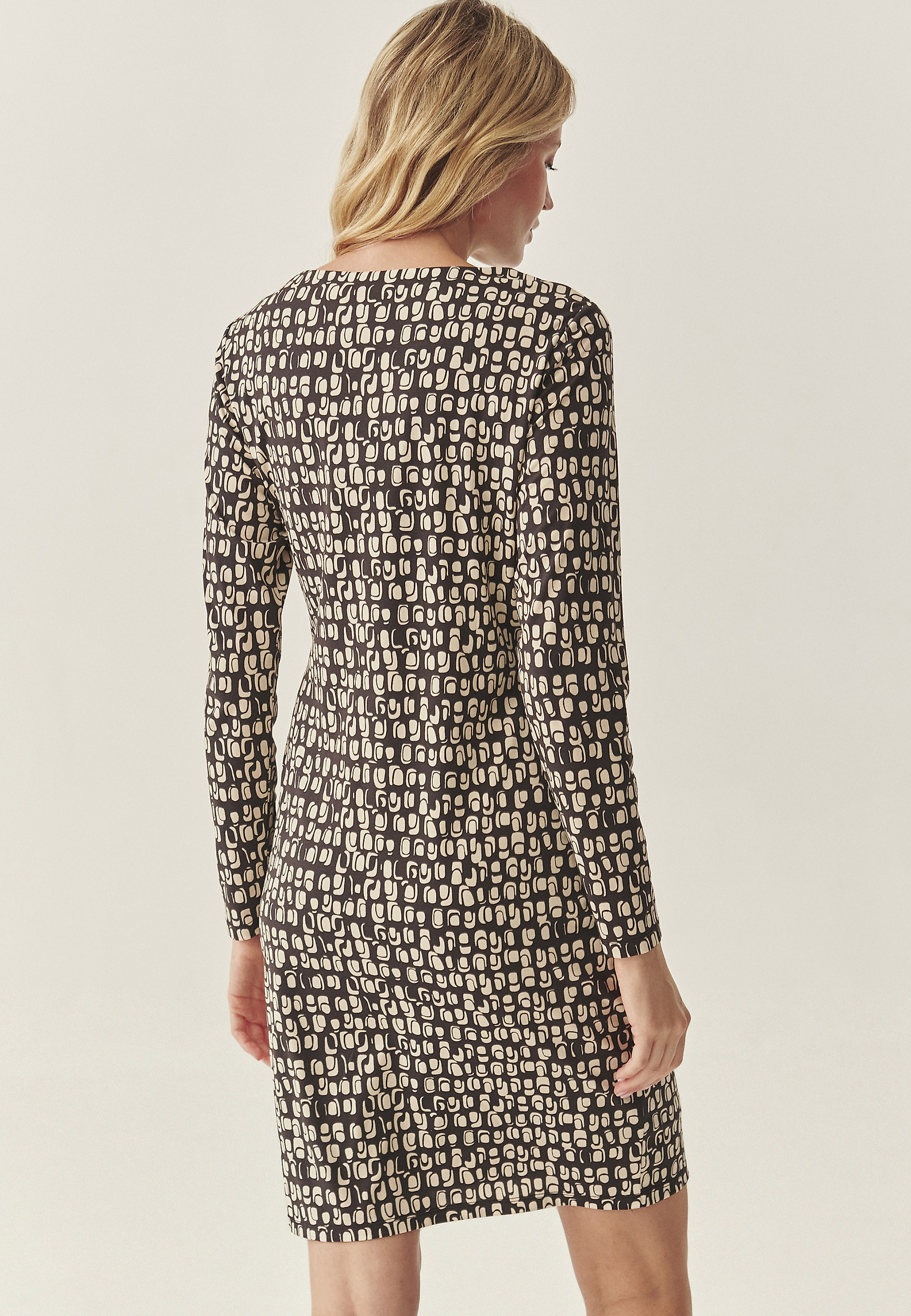 PENCIL DRESS WITH ORIGINAL DESIGN - KILIG PENCIL DRESS WITH ORIGINAL DESIGN - KILIG BROWN 117584