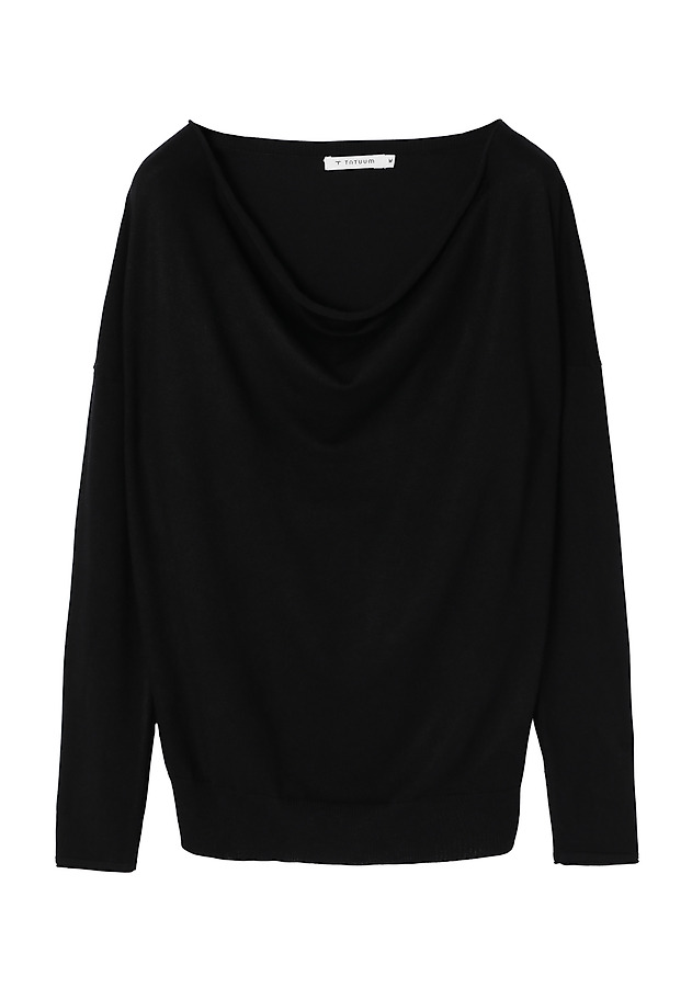 LADIES’ SWEATER WITH WATER NECKLINE - LIVO LADIES’ SWEATER WITH WATER NECKLINE - LIVO BLACK 5