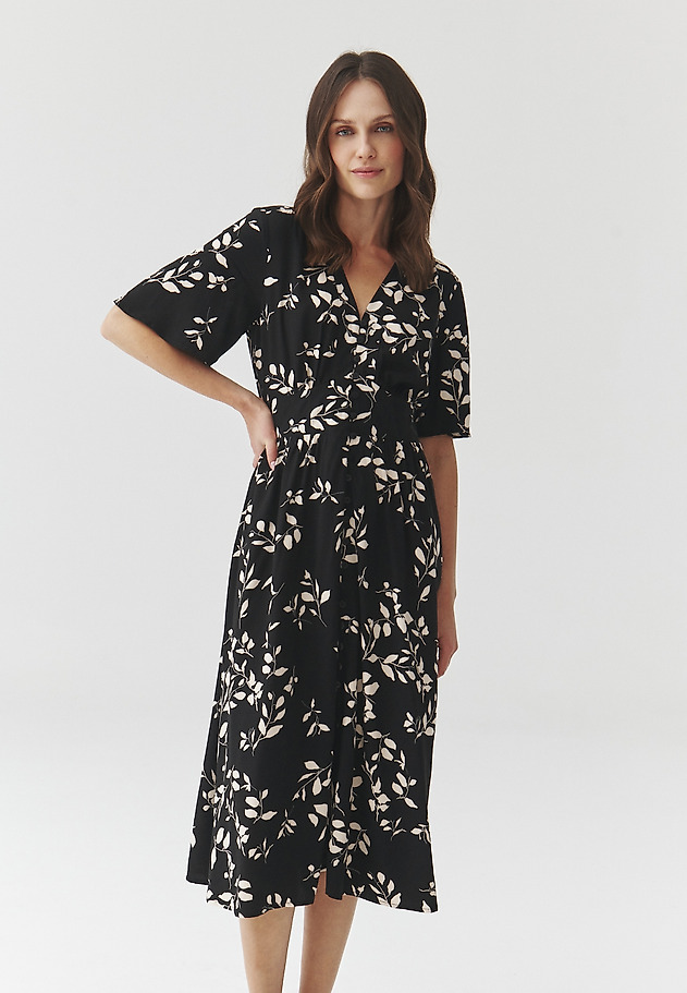 VISCOSE DRESS WITH FLORAL PATTERN — NAELA 1 VISCOSE DRESS WITH FLORAL PATTERN — NAELA 1 MULTIKOLOR 3