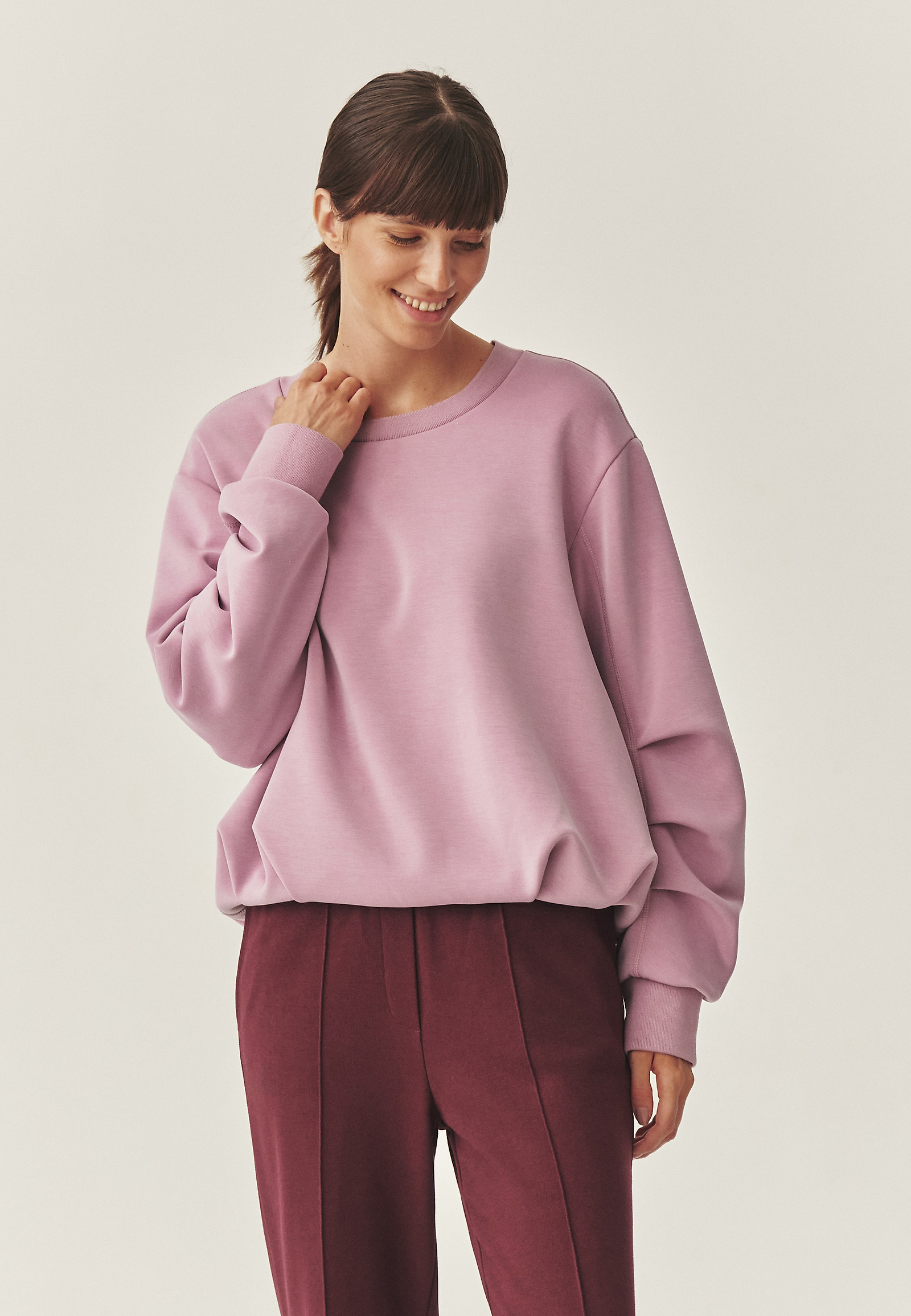 BUBBLE SWEATSHIRT Z MODALOM - BONKA 1 BUBBLE SWEATSHIRT Z MODALOM - BONKA 1 VIJOLIČNA 115116
