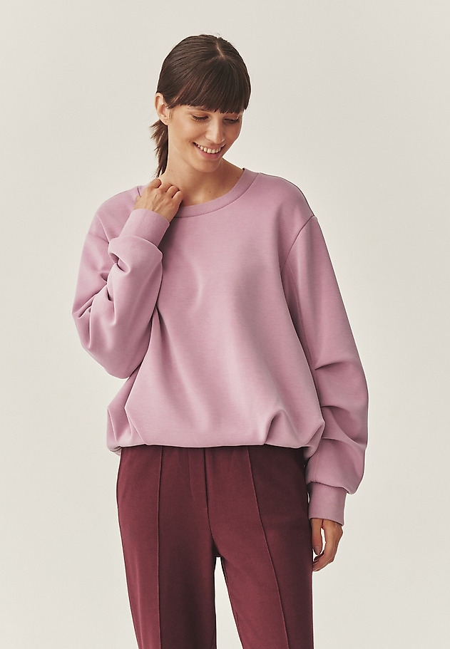 BLUZA BOMBKA Z MODALEM - BONKA 1 BLUZA BOMBKA Z MODALEM - BONKA 1 FIOLETOWY 1